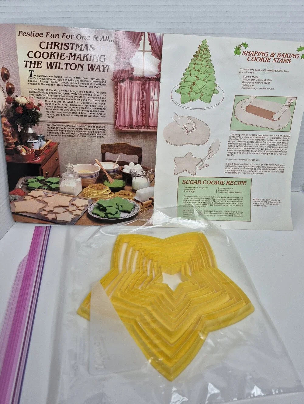 Christmas Cookie Tree Cutters Set Vintage 1982 Excellent
